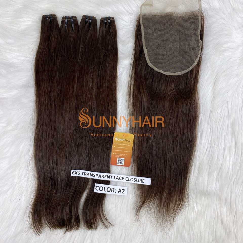 100% Virgin Human Hair Top Grade Lace Closure & Frontal Wigs Vietnam  Manufacturer