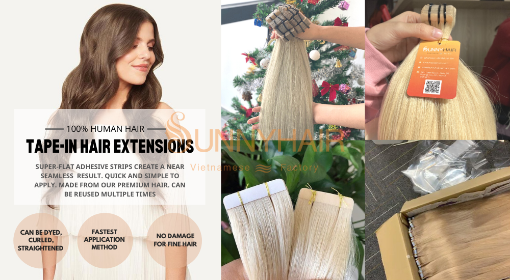 Wholesale Tape-in Human Hair Extension | Cambodian Hair Manufacturers