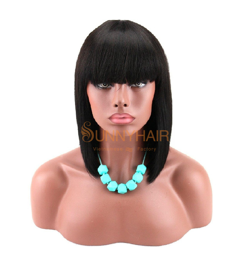 Human Hair Wig with Bangs for women | 100% Human Hair at Sunny Hair Vietnam  Wholesaler