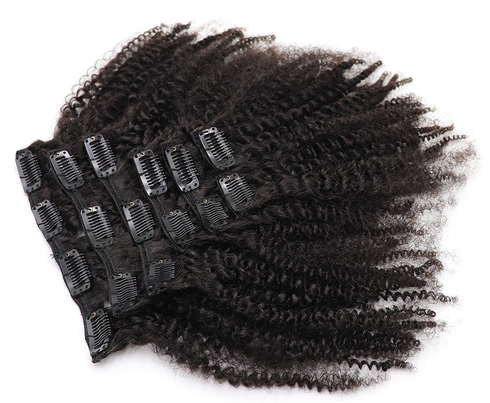 Afro kinky curly black in hair