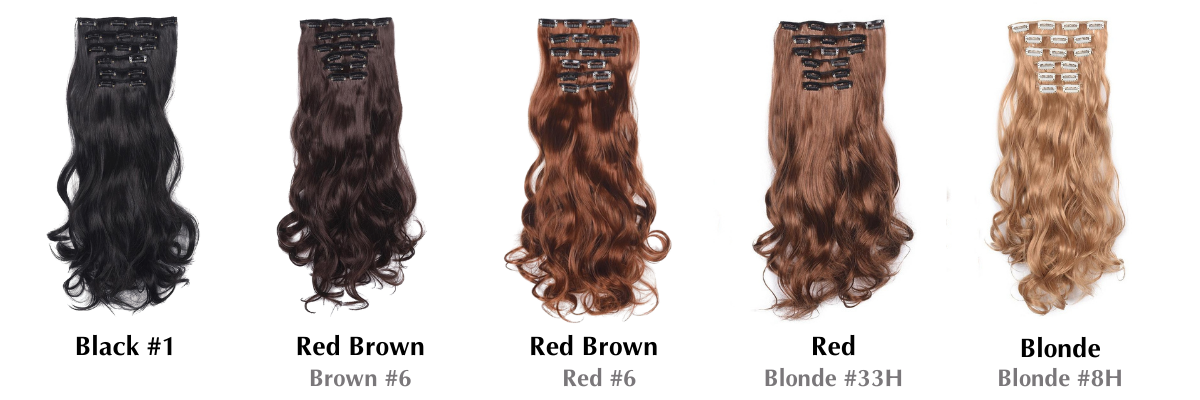 Clip-in Hair color chart