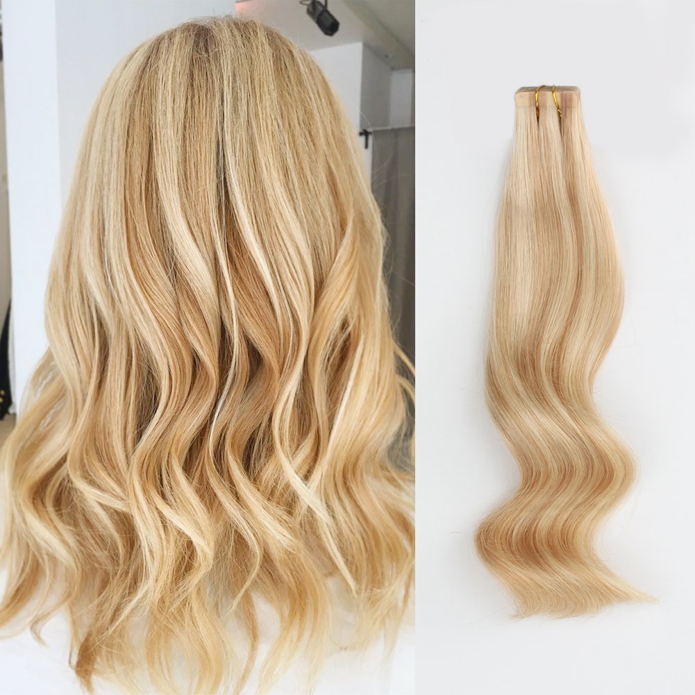 beach-bleached-blonde-straight-roots-wavy-ends-tape-in-hair
