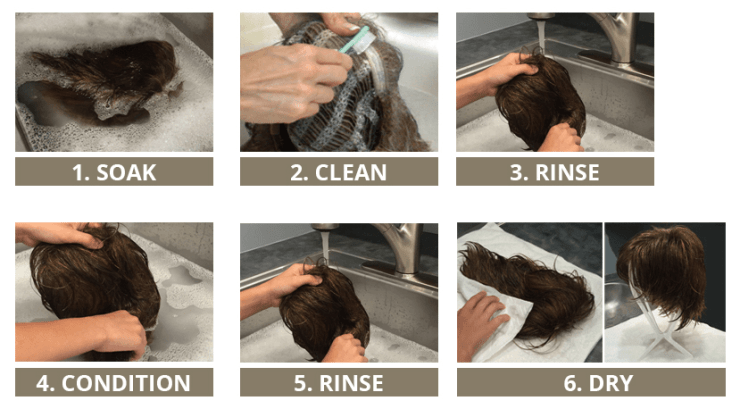 How to wash wigs properly