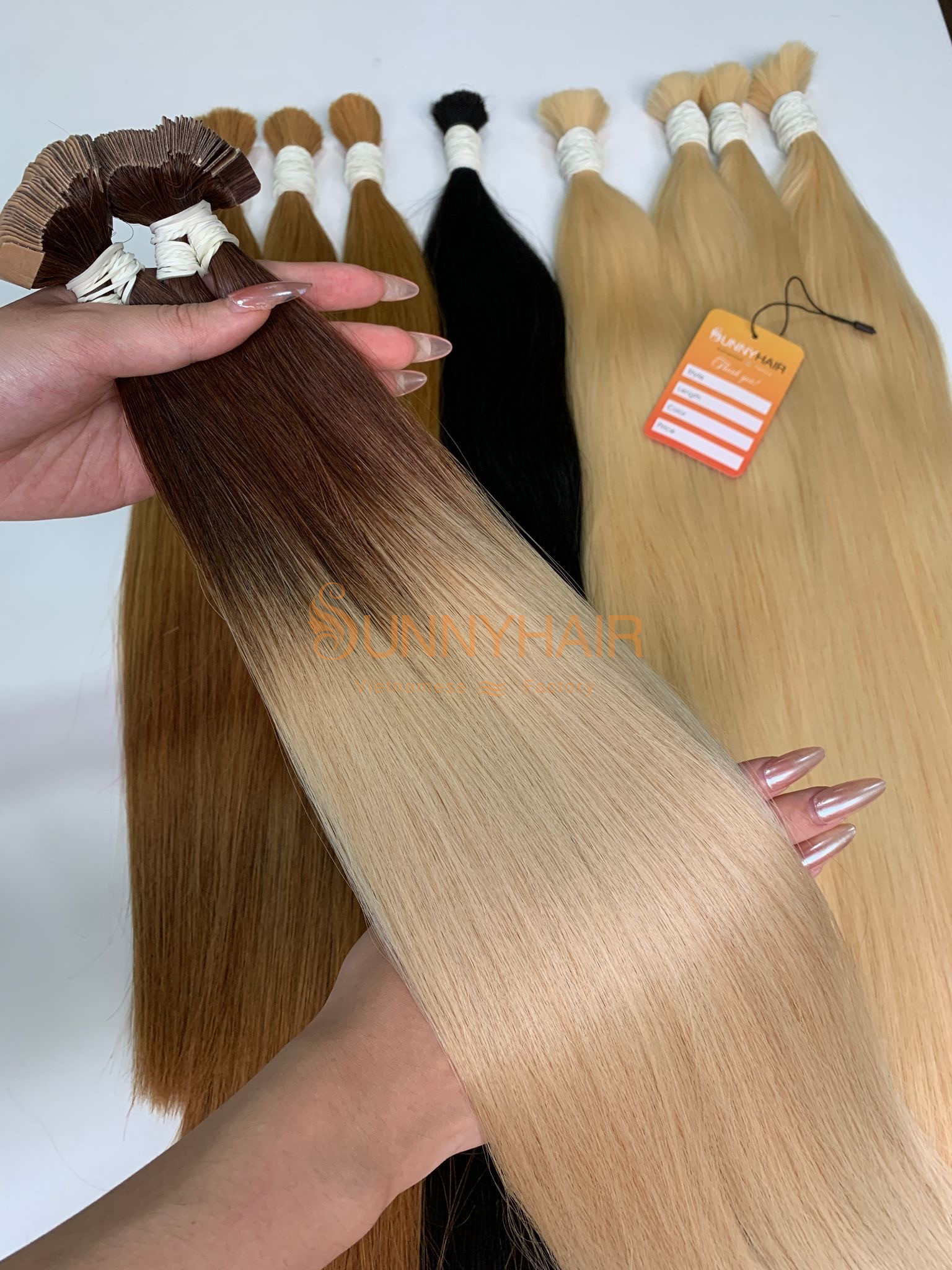 Vietnam Human Hair Extension 2.5g piece 20/40pcs set Tape-in Hair Extensions Straight