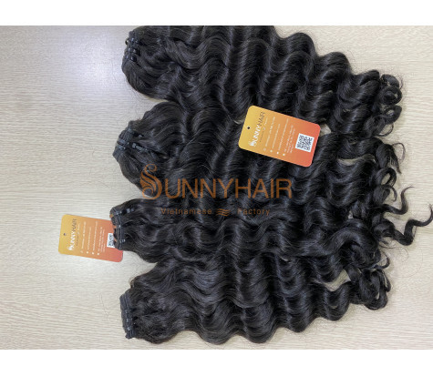Unprocessed Body Wave Texture Human Hair Extension Weave 3 Bundles Natural Black Color For African American