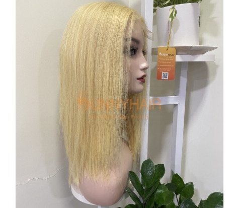 Buy Blonde Bone Straight Hair 4x4 Lace Closure Wig 12 inches|Vietnam Wig  Factory