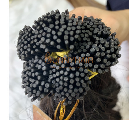 Premium Keratin I-Tip Human Hair Extensions Customizable Styles | Top Vietnam Hair Factory