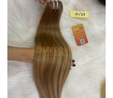 Machine Weft Human Hair Extension Piano Color Cuztomizable Styles & Lengths | Vietnam Hair Manufacturer