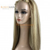 Hot Color Blonde Balayage Bone Straight Human Hair Wig | Vietnam Hair Factory