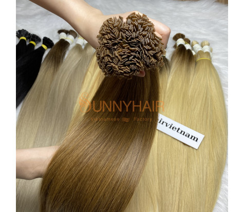 Hot selling Flat Tip Various Colors Bone Straight Hair Extension | Top Vietnam Hair Vendor