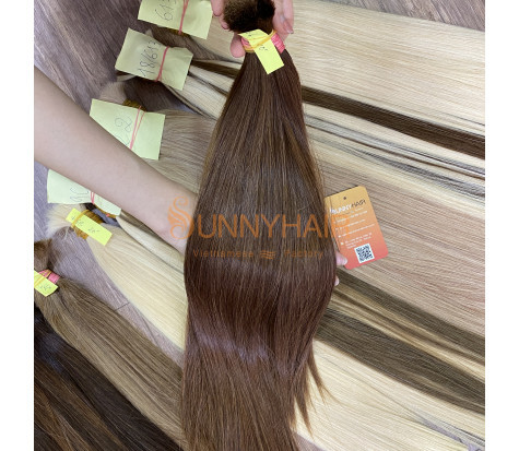 Buy Wholesale Bone Straight 20 inches long Brown Color Hair Wig | Vietnam Wig Manufacturer