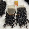 Speedy Delivery 10A Brazilian Virgin Natural Wave Hair 4x4 Lace Closure 100% Handtied