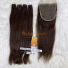 Speedy Delivery 10A Brazilian Virgin Natural Wave Hair 4x4 Lace Closure 100% Handtied