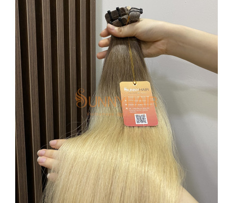 Dark Roots Colored Ombre Body Wave Burmese Human Hair Extensions Double Weft