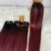 Dark Roots Colored Ombre Body Wave Burmese Human Hair Extensions Double Weft