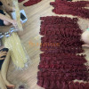 Wholesale Burgundy Wavy Hair 28 inches Machine Weft Hair Extension | Vietnam Hair Factory