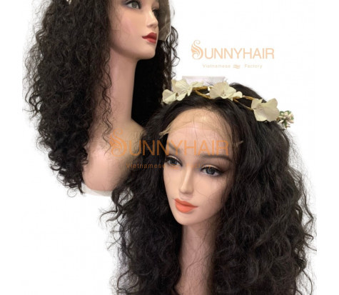 Premium Long-Lasting Wavy Natural Black Hair Wig Customizable Lengths and Colors | Vietnam Wig Manufacturer