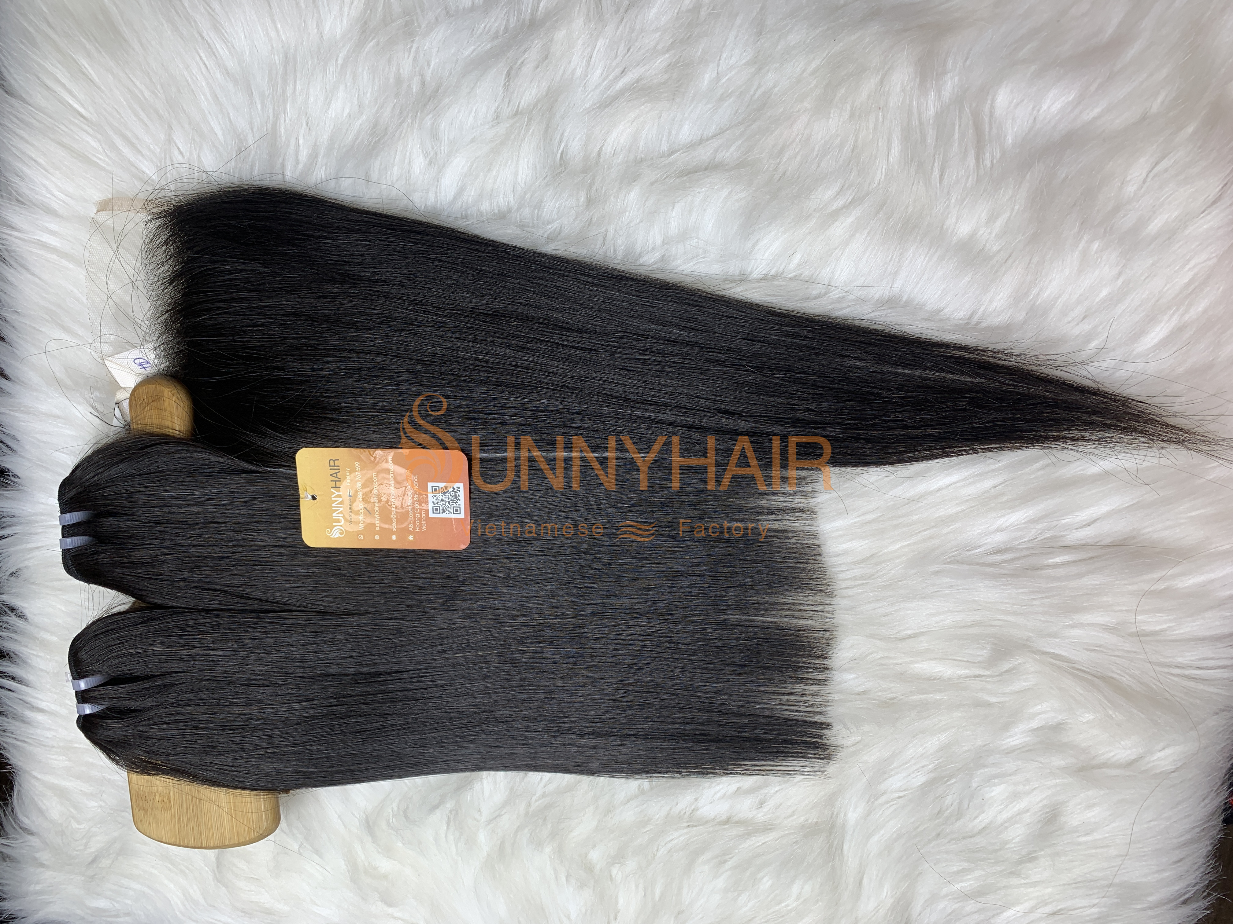 Combo Virgin Human Hair 3 Weave Bundles with Lace Frontal