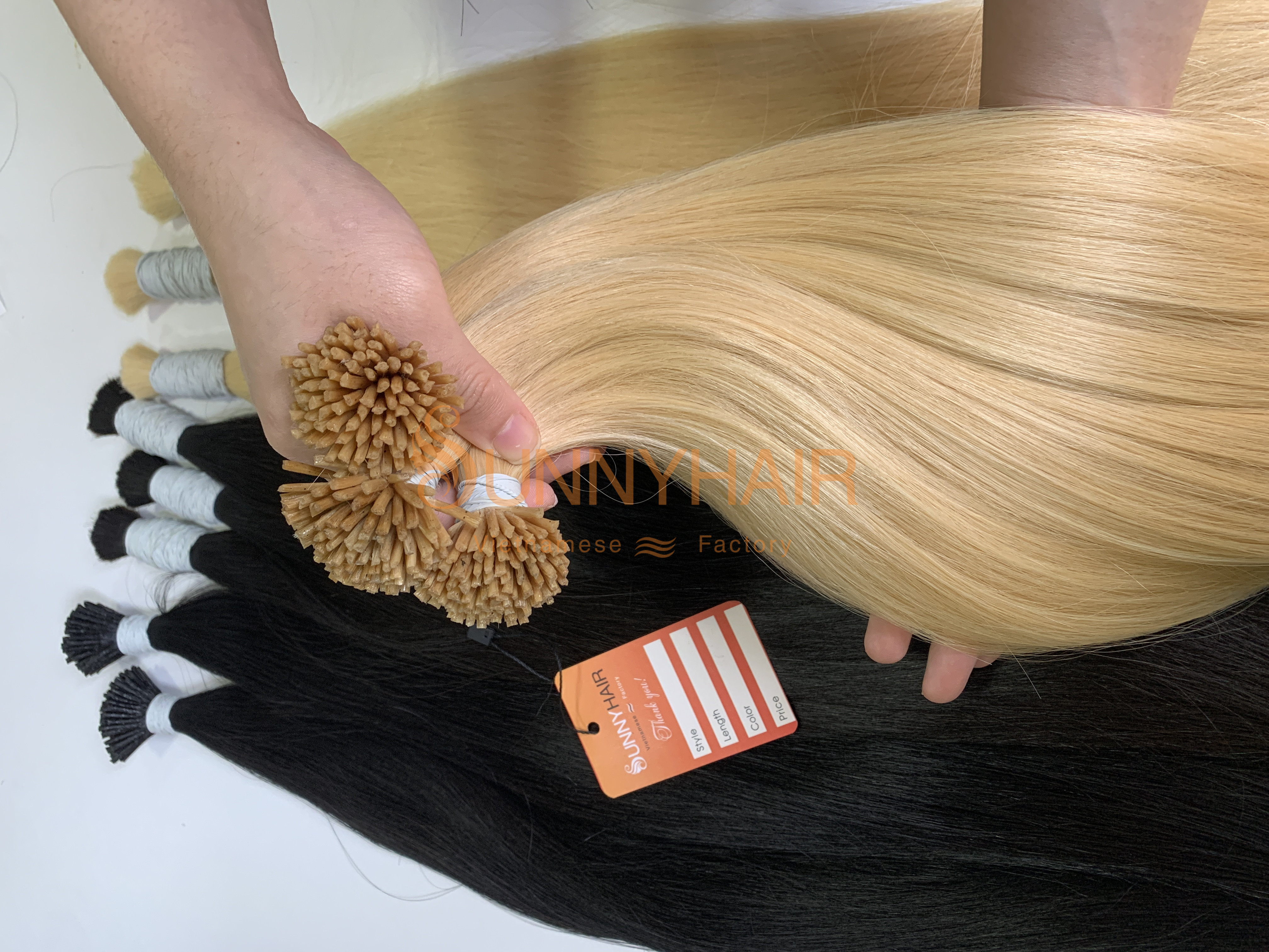 Luxury I Tip Wavy Pattern Human Hair Extension | Sunny Hair Vietnam