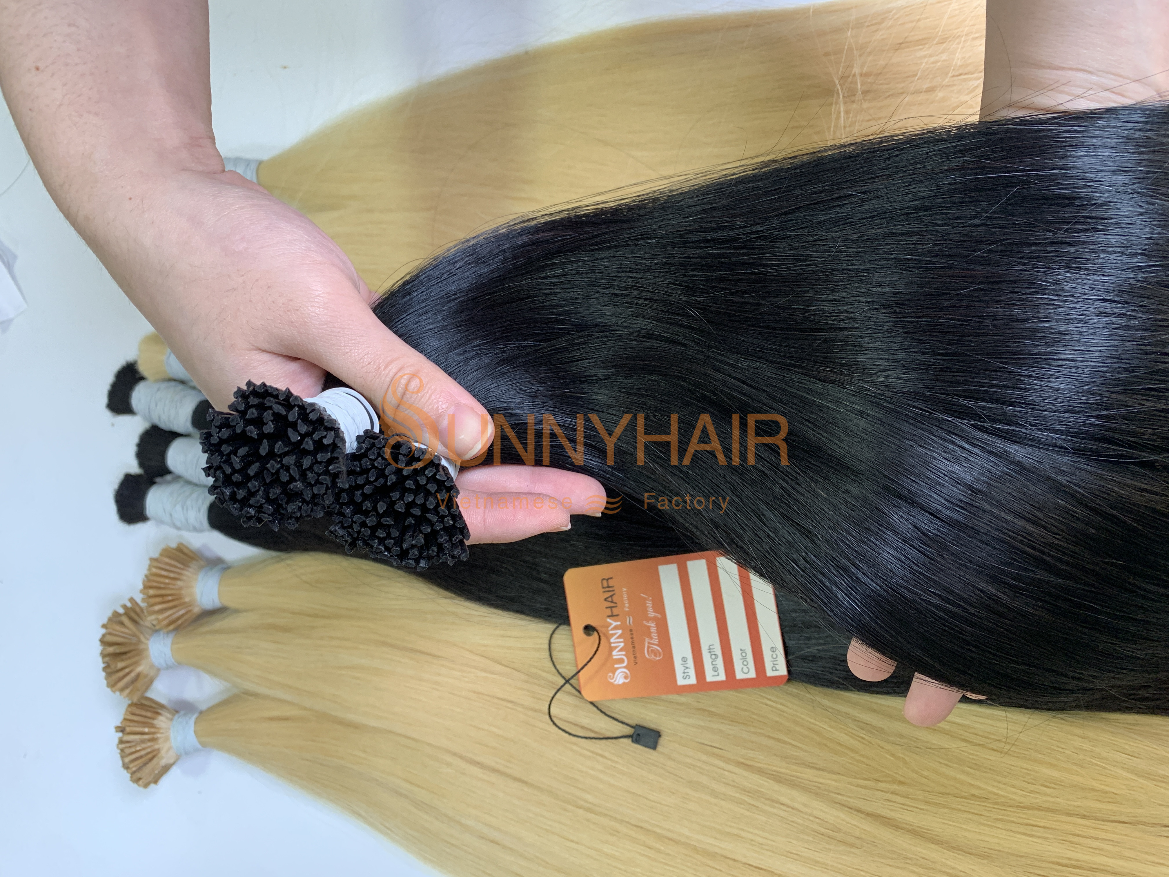 Luxury I Tip Wavy Pattern Human Hair Extension | Sunny Hair Vietnam