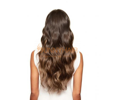 Best Balayage Light Colors Selling Straight Clip-in Hair Extensions with 100% Remy Vietnamese Natural Hair