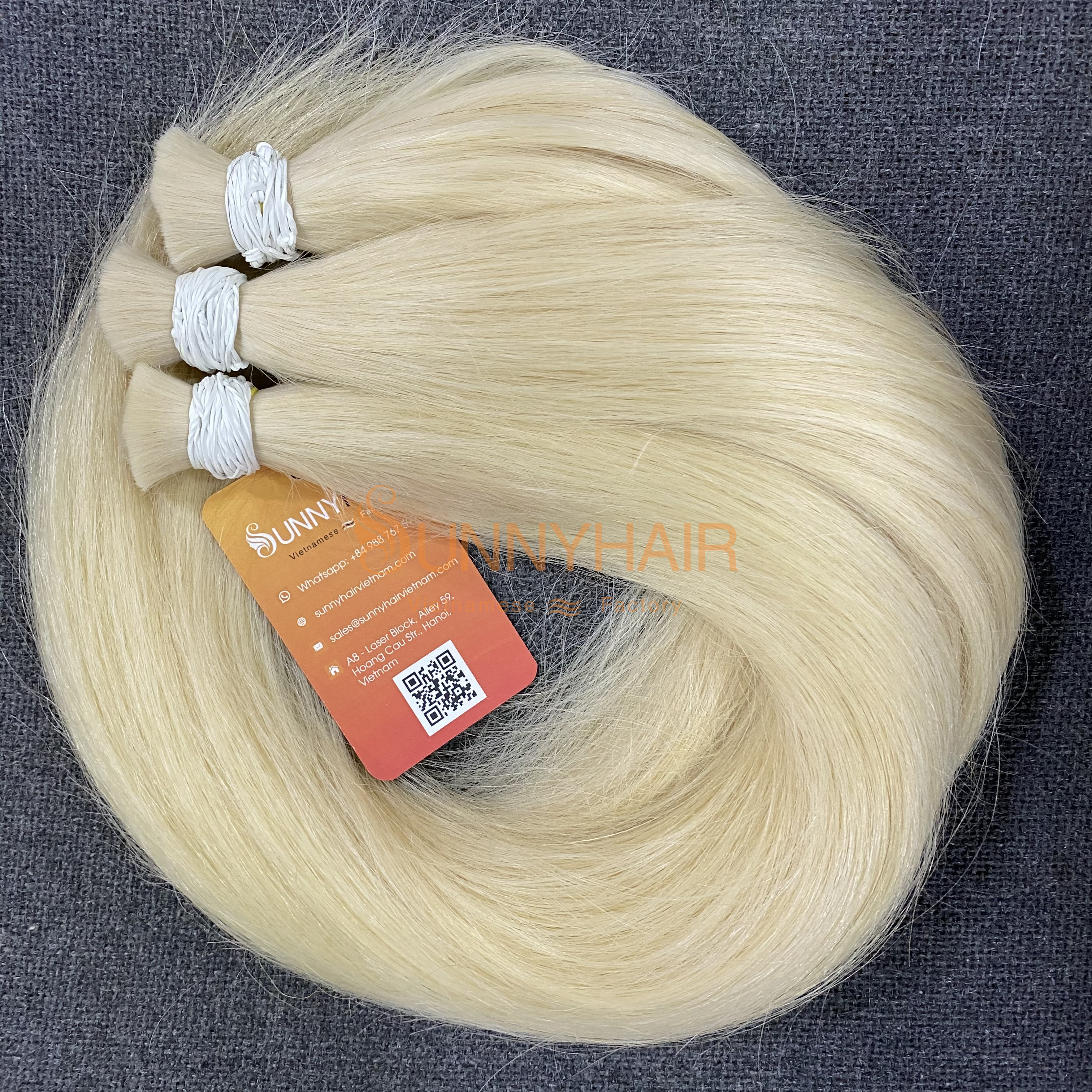 Hot Wholesale Double Drawn Bulk Hair 100% Vietnamese Natural Straight Black Color 10"-28"