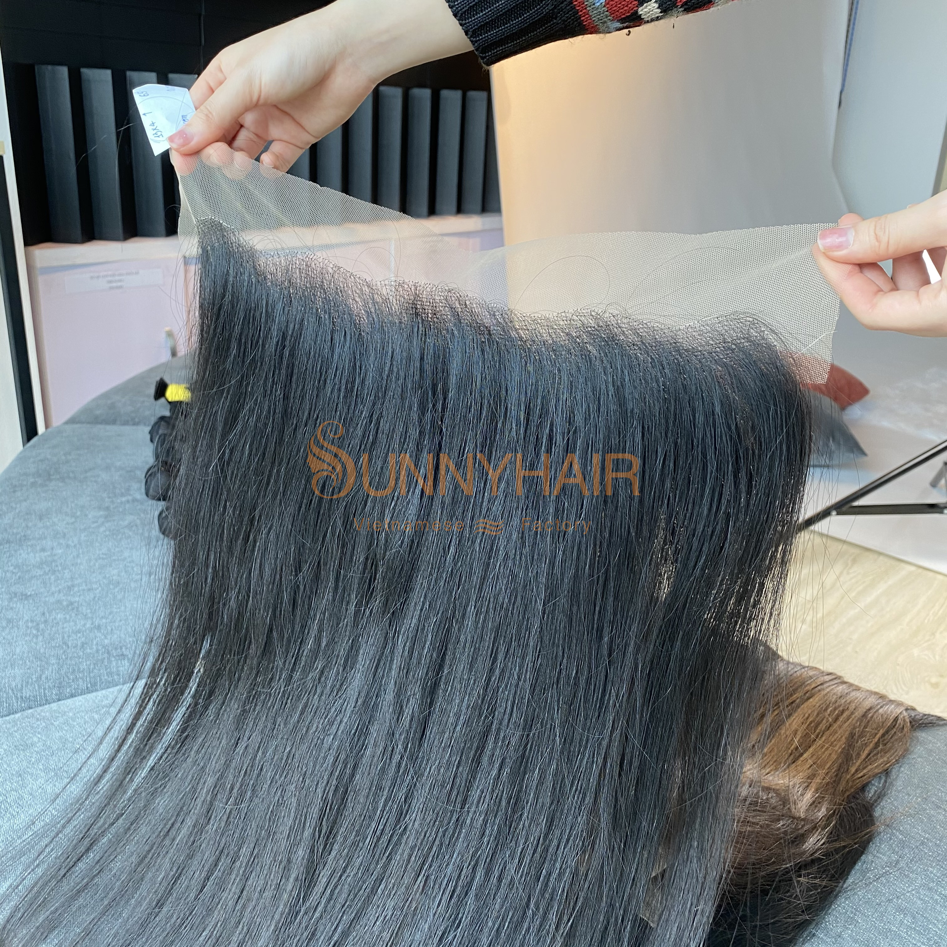 Wholesale Human Hair Straight Lace Frontal 13x4 Unprocessed Silky Straight At Sunny Hair Supplier