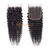 10A Brazilian Virgin Deep Curly Texture 3 Bundles With 4X4 Lace Closure 100% Unprocessed Virgin Remy Hair Bundles Natural Color