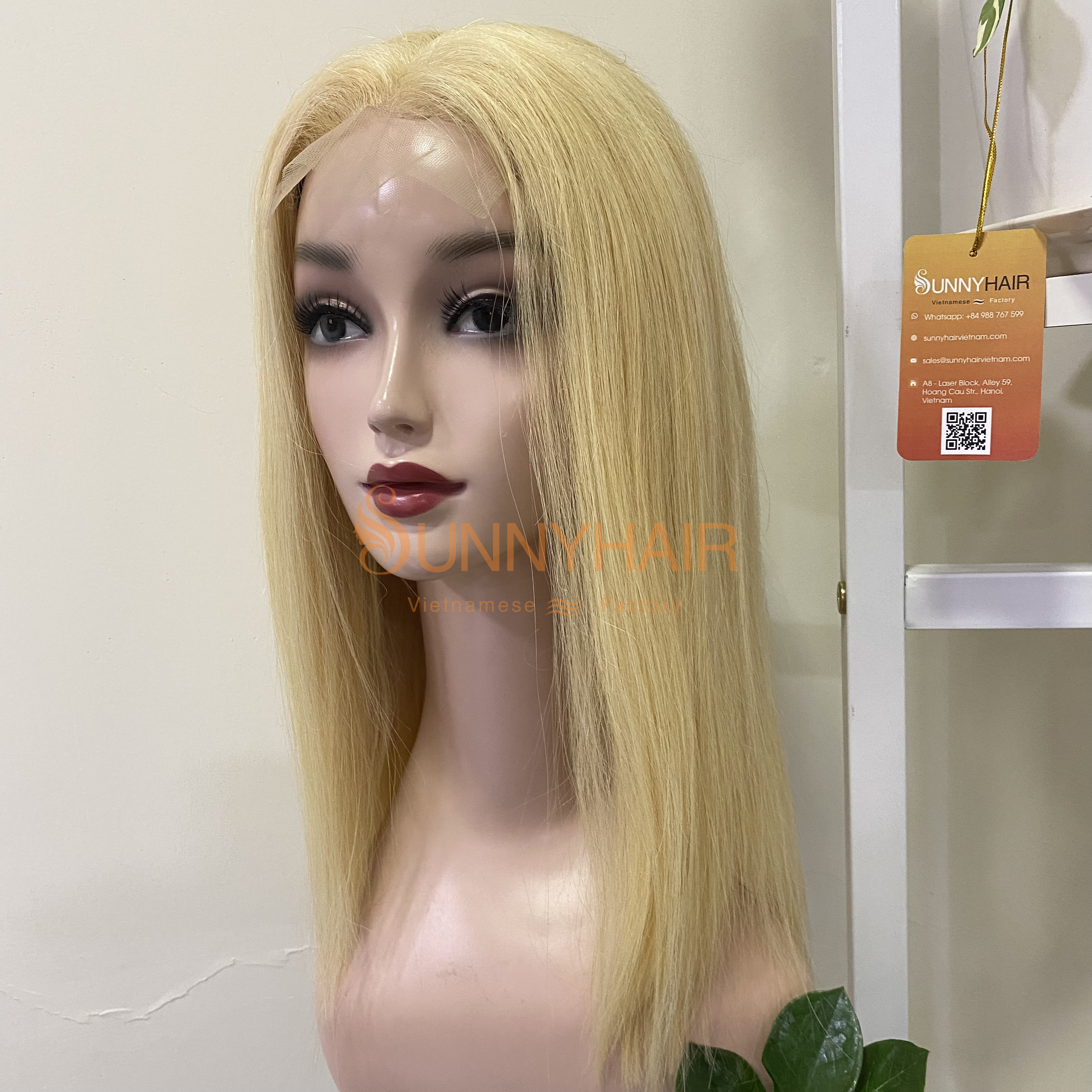 Wholesale Bone Straight long Blonde Color Hair Wig | Vietnam Wig Manufacturer