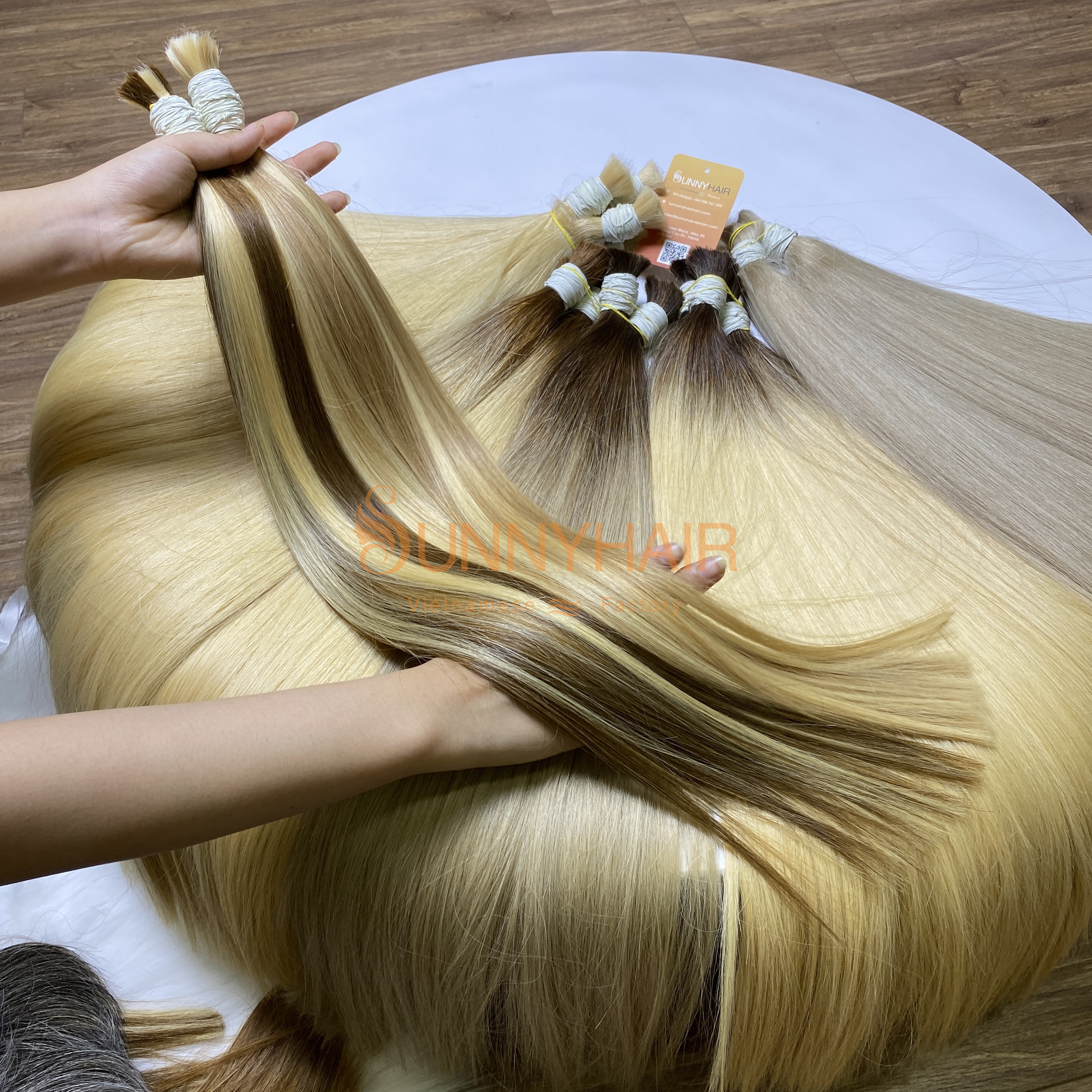 Hot-selling Bone Straight Bulk Hair Super Double Drawn Various Colors And Lengths | Vietnam Hair Supplier