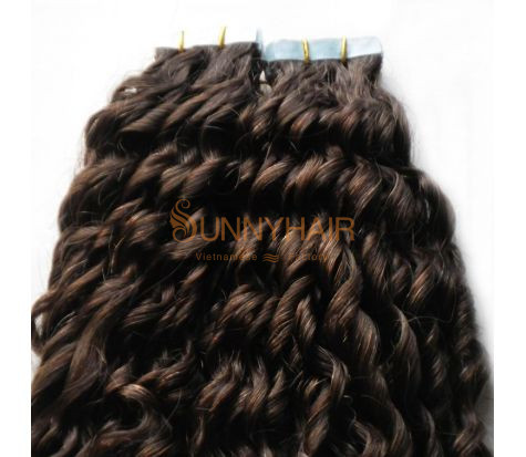 Afro Kinky Burmese Remy Tape-in Hair Extensions 100 gram 40 piece