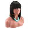 Short Bob Lace Wigs With Bangs Cambodian Virgin Hair Straight Lace Front Human Hair Wigs Swiss Lace Frontal Wigs