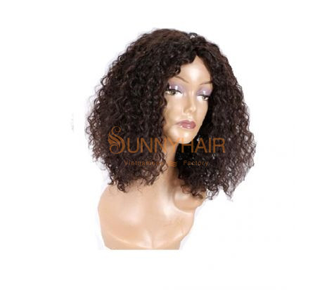 360 Lace Front Remy Burmese Human Hair Wigs Natural Hairline 150% Density Short Bob Curly Wigs