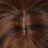 New Arrival Straight Brown Bob Wigs Medium Length Wigs for Women 100% Burma Human Hair 16 Inch with Bangs
