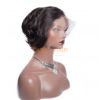 6’’ Short Loose Wave Hair Wigs Pre Plucked Hairline Malaysian Virgin Loose Human Hair Wigs 130% Density