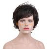 Natural Short Wigs for Women with Natural Colors Natural Black Dark Brown Auburn 10”-12” Cambodia Hair Supplier