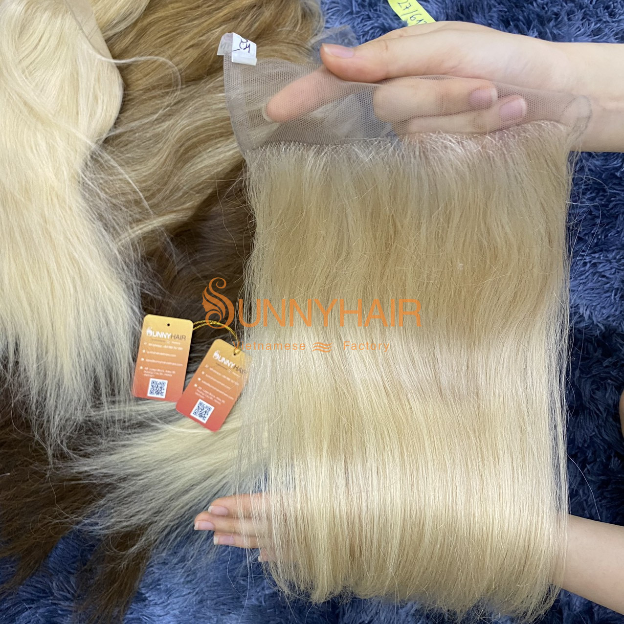 Wholesale Bone Straight long Blonde Color Hair Wig | Vietnam Wig Manufacturer