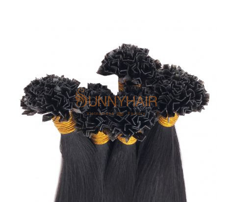 Wholesale price Silky Straight V-Tip Keratin Hair Extensions 100% High Quality Vietnam Human Hair