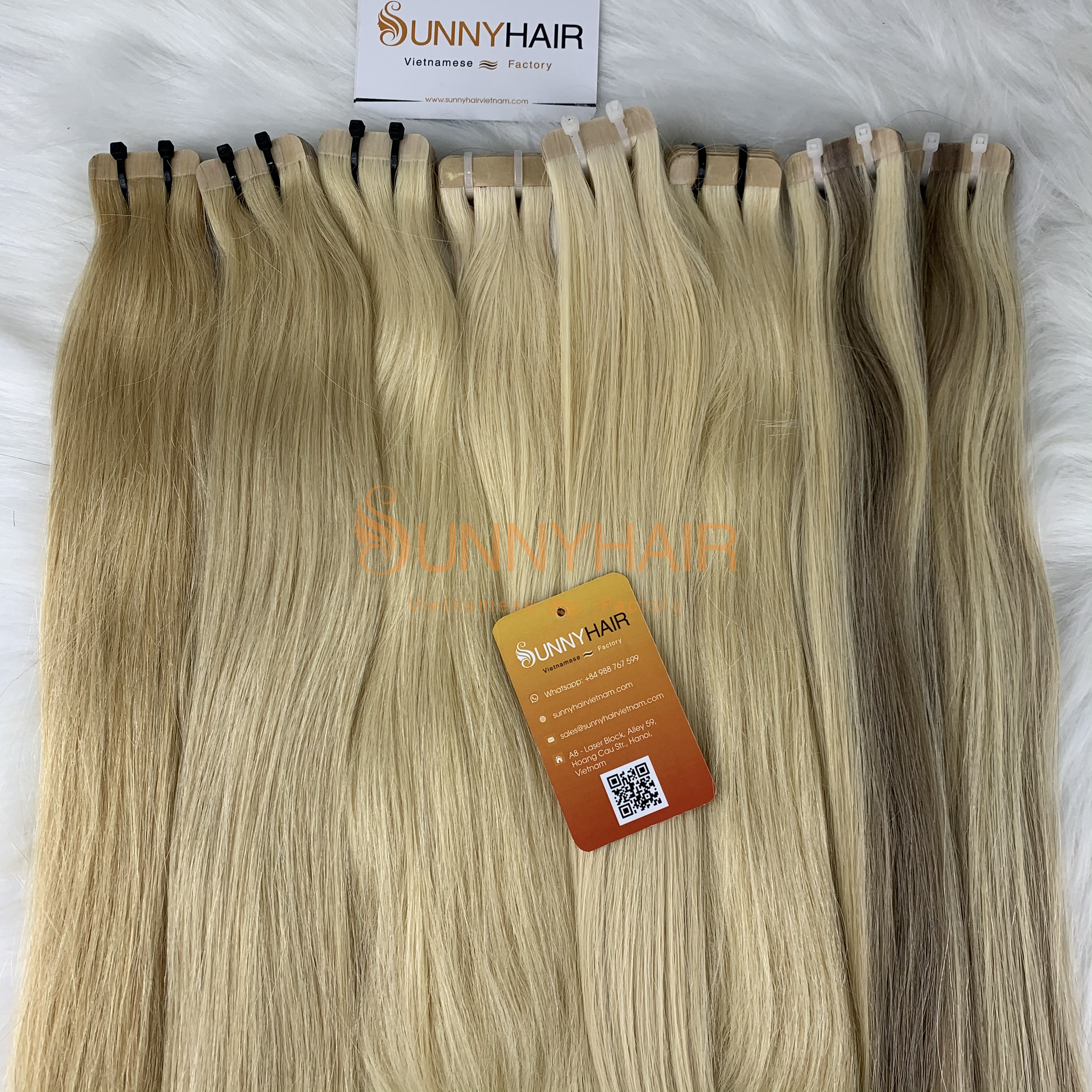 Vietnam Human Hair Extension 2.5g piece 20/40pcs set Tape-in Hair Extensions Straight